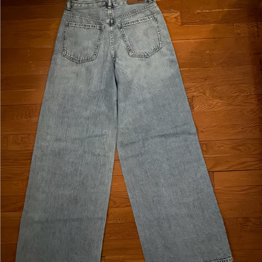 Madewell Curvy Superwide-Leg Jeans in Denim Blue - Picture 4 of 4